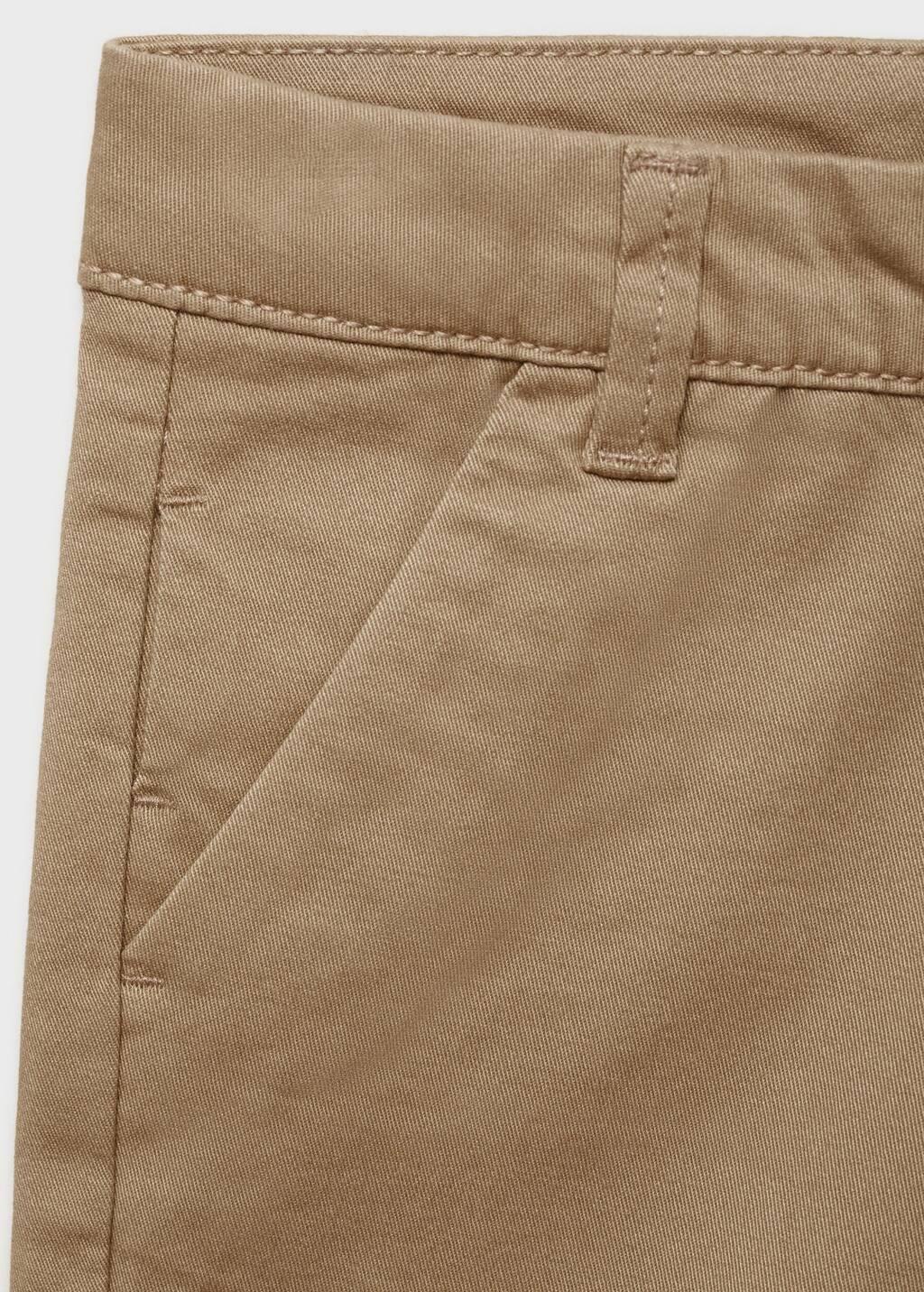 Beige Cotton Bermuda Shorts, Baby Boy, , large image number 3