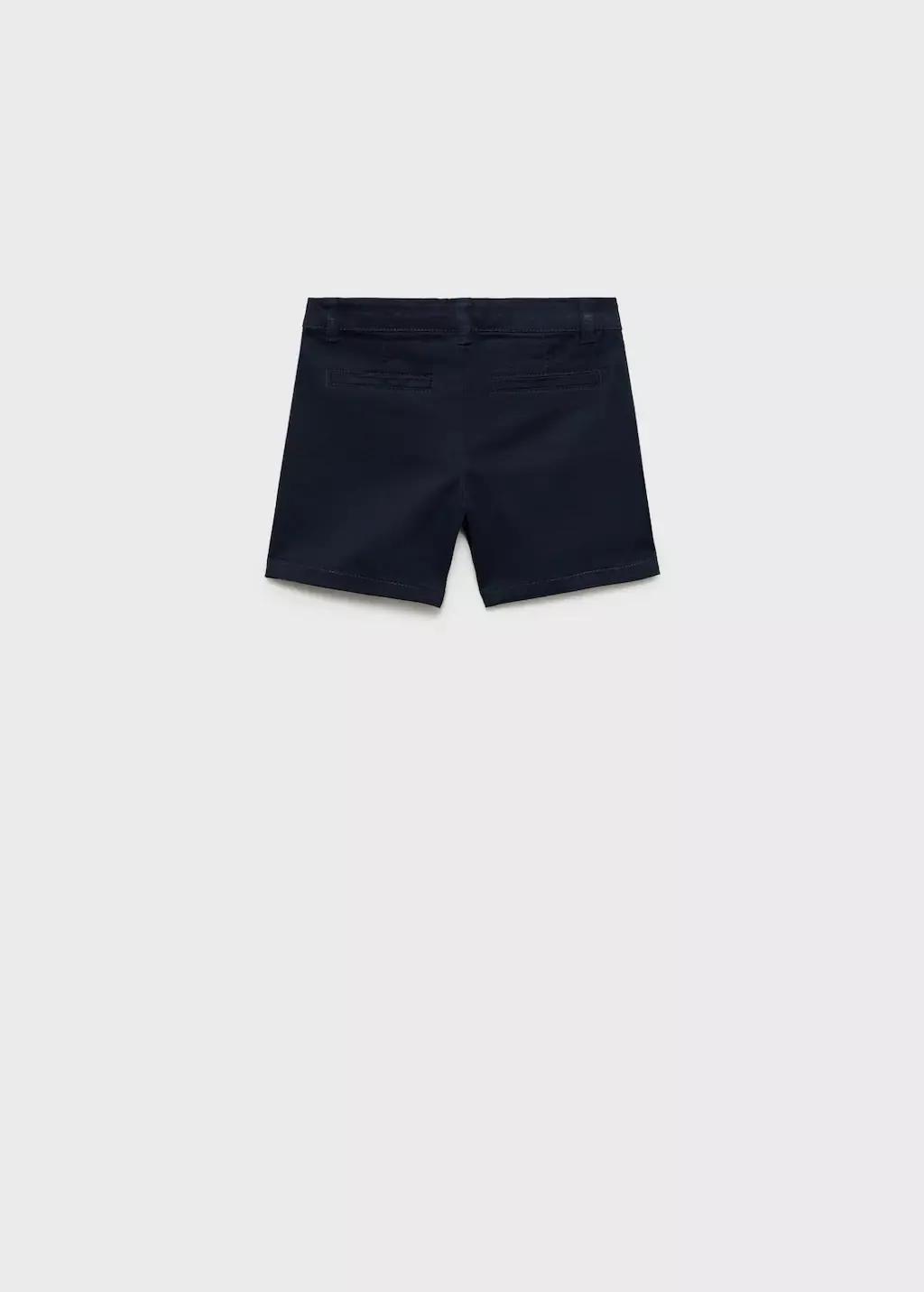 Navy Cotton Bermuda Shorts, Baby Boy, , large image number 1