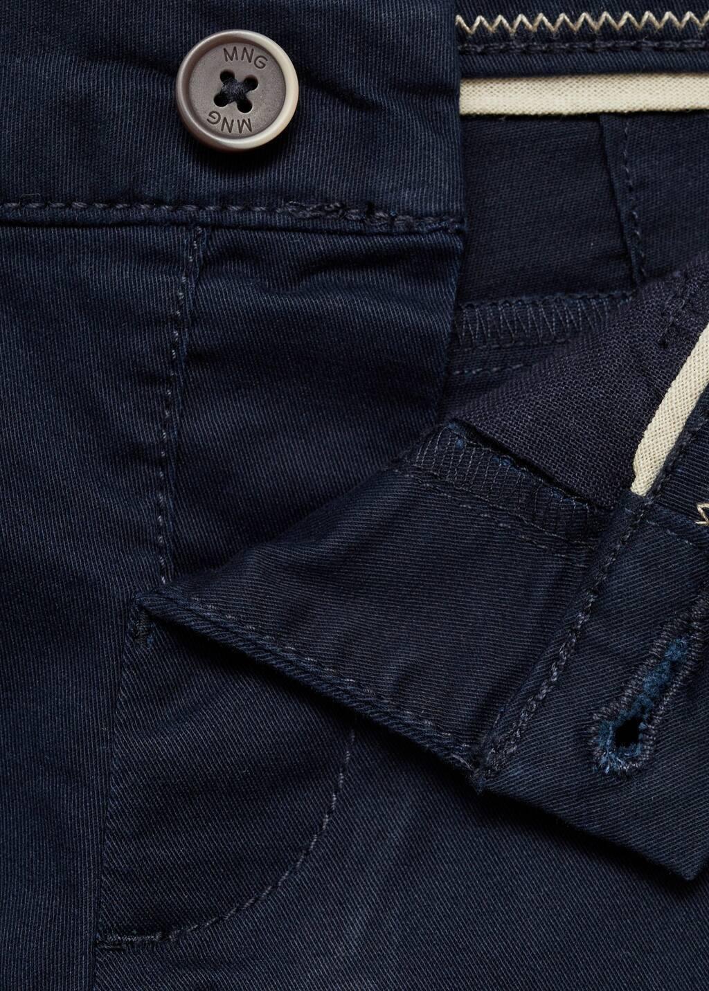 Navy Cotton Bermuda Shorts, Baby Boy, , large image number 2