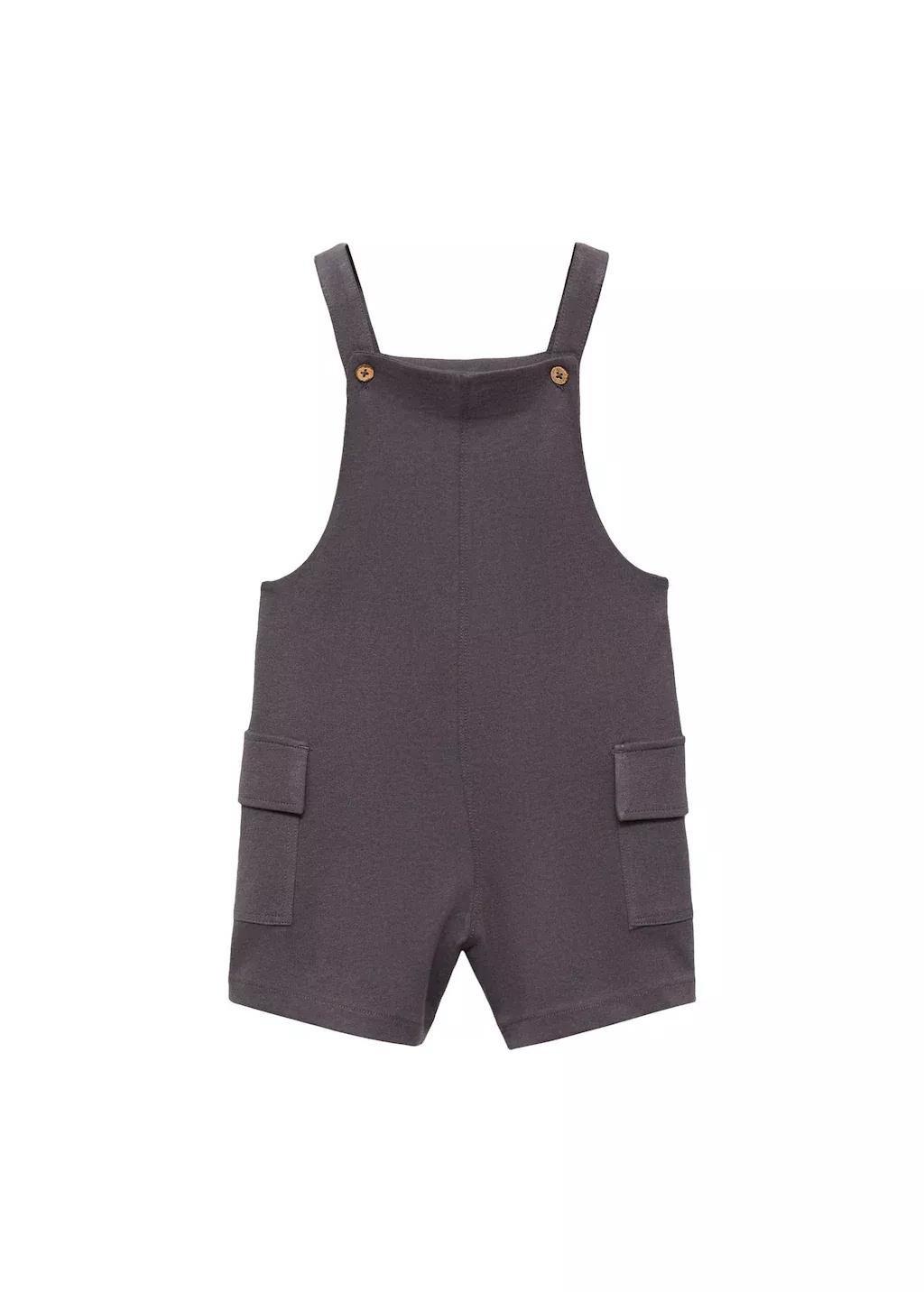 Grey Ribbed Knit Jumpsuit, Baby Boy, , medium