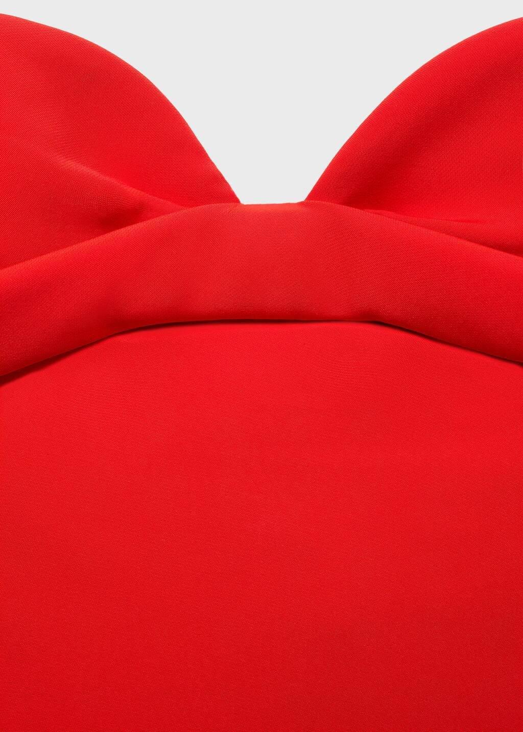 Red Strapless Dress With Sweetheart Neckline, , large image number 4