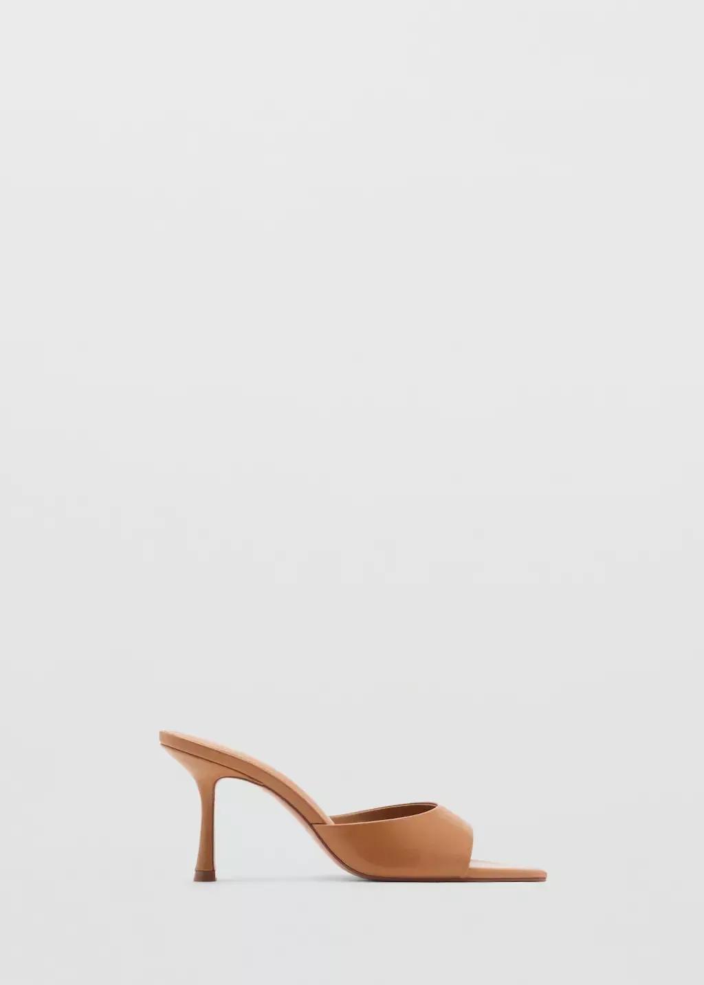 Brown Open-Toed Heeled Sandals With Pointed Toe, , large image number 3