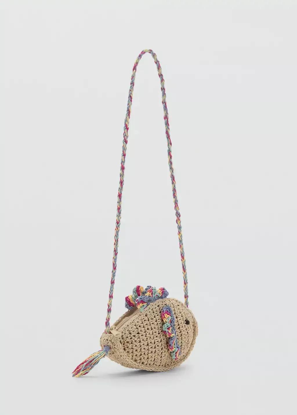 Beige Fish Basket Bag, Light Pastel Brown, large image number 0
