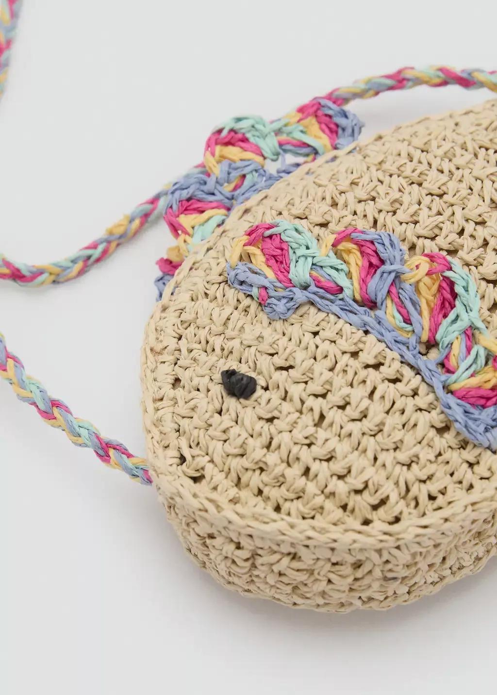 Beige Fish Basket Bag, Light Pastel Brown, large image number 2