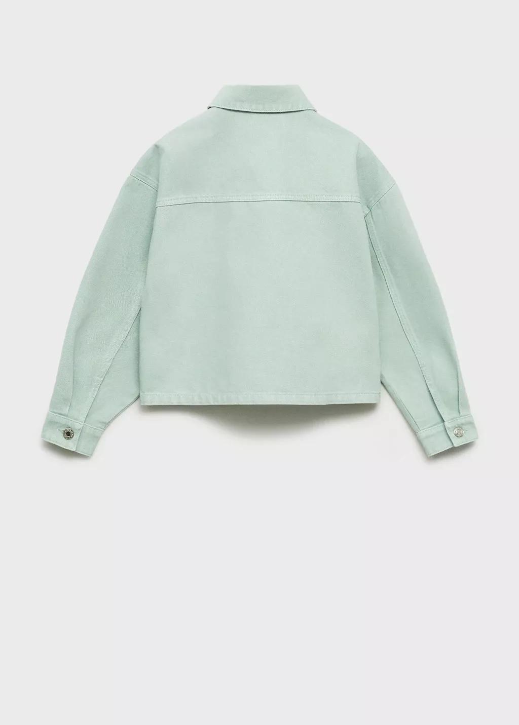 GREEN Pockets denim jacket, Kids Girl, , large image number 2