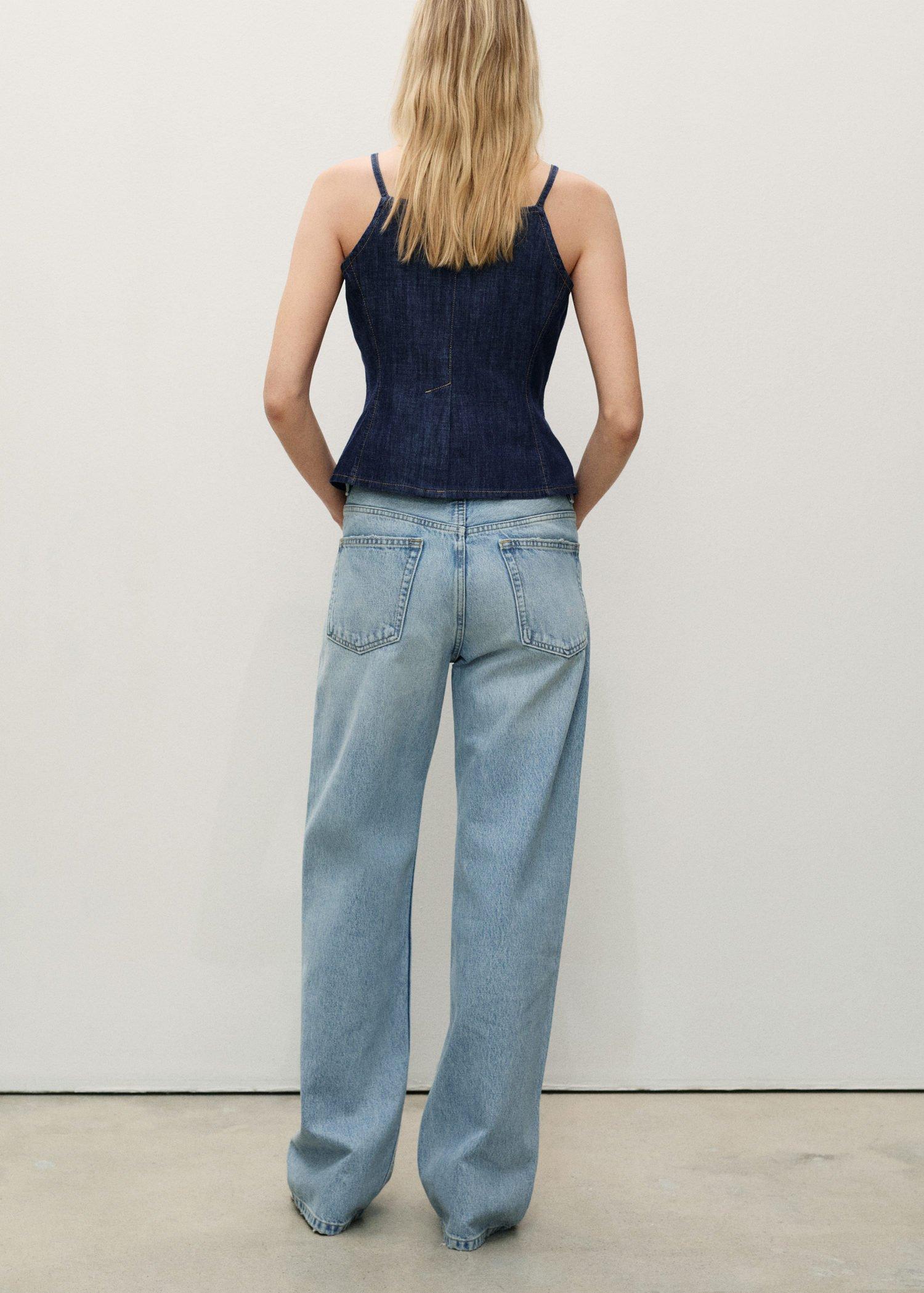 OPEN BLUE Miami medium-rise straight-fit jeans, , large image number 4