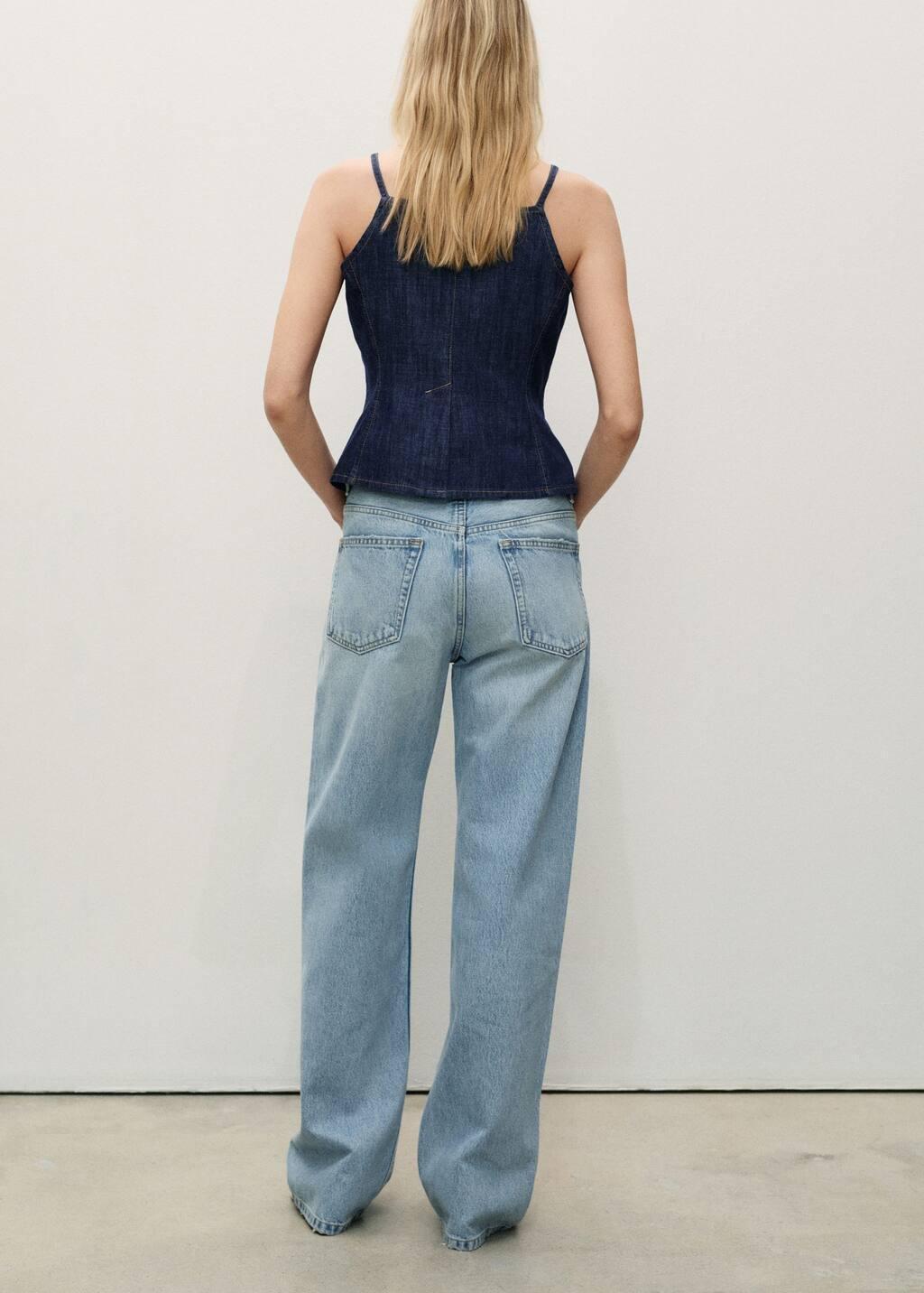 OPEN BLUE Miami medium-rise straight-fit jeans, , large image number 8
