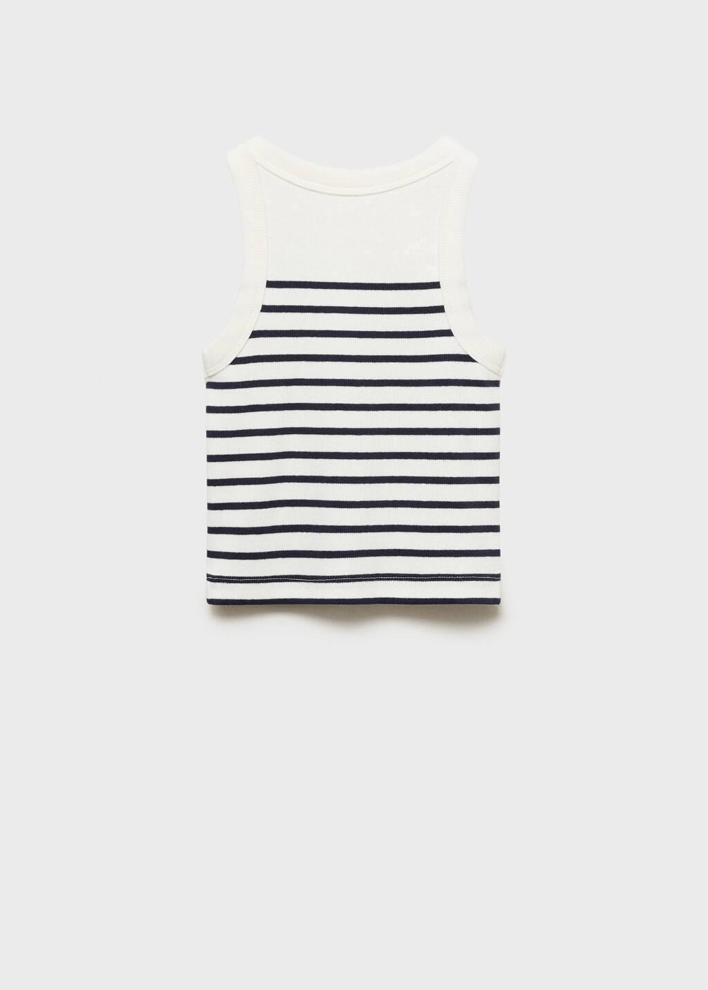 White Striped Top, Kids Girl, , large image number 5