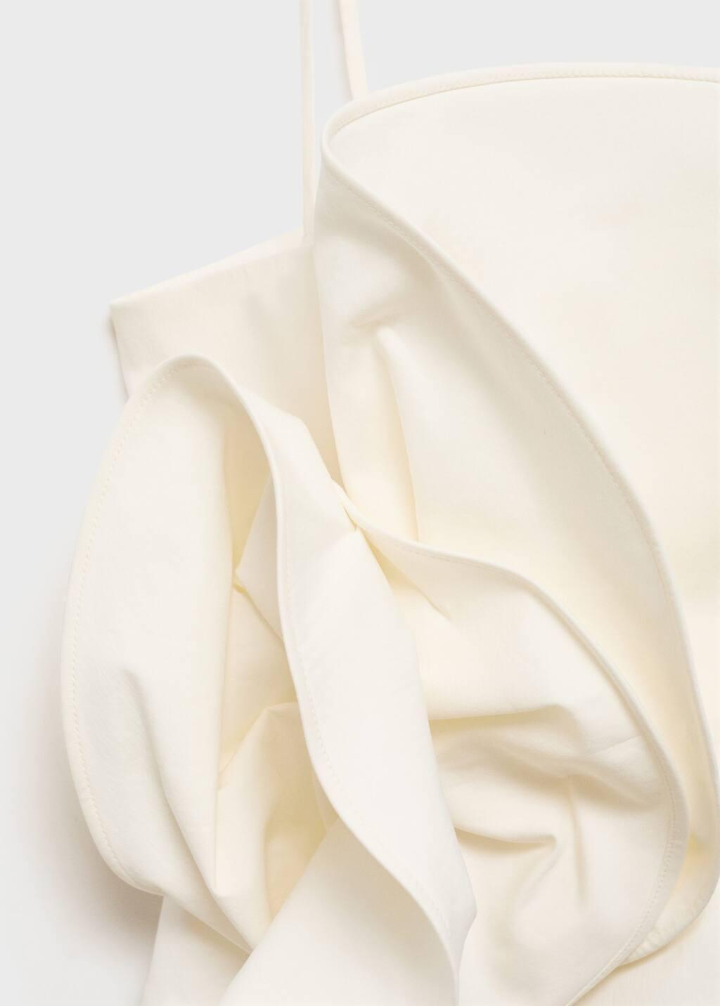 White Maxi Ruffle Top, , large image number 4