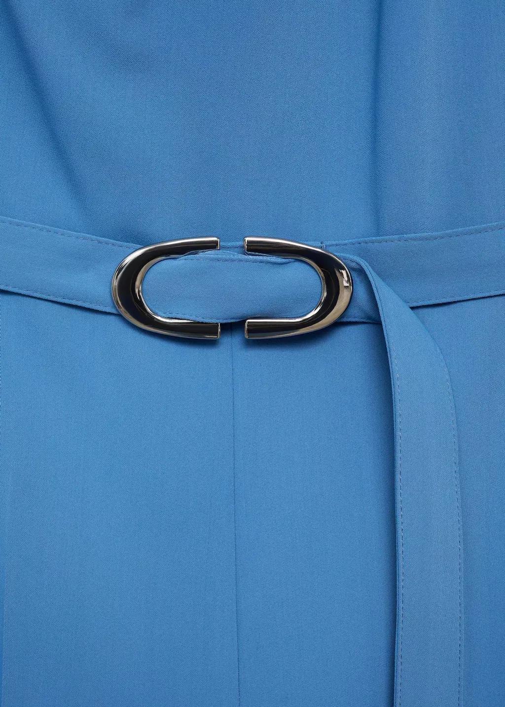 Blue Belt Long Jumpsuit, , large image number 4