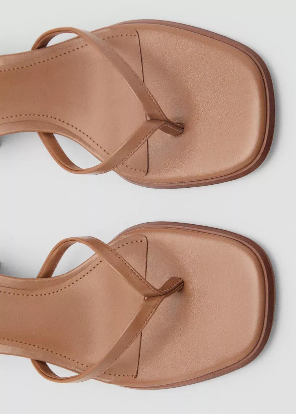 Brown Strappy Heeled Sandals, , large image number 2