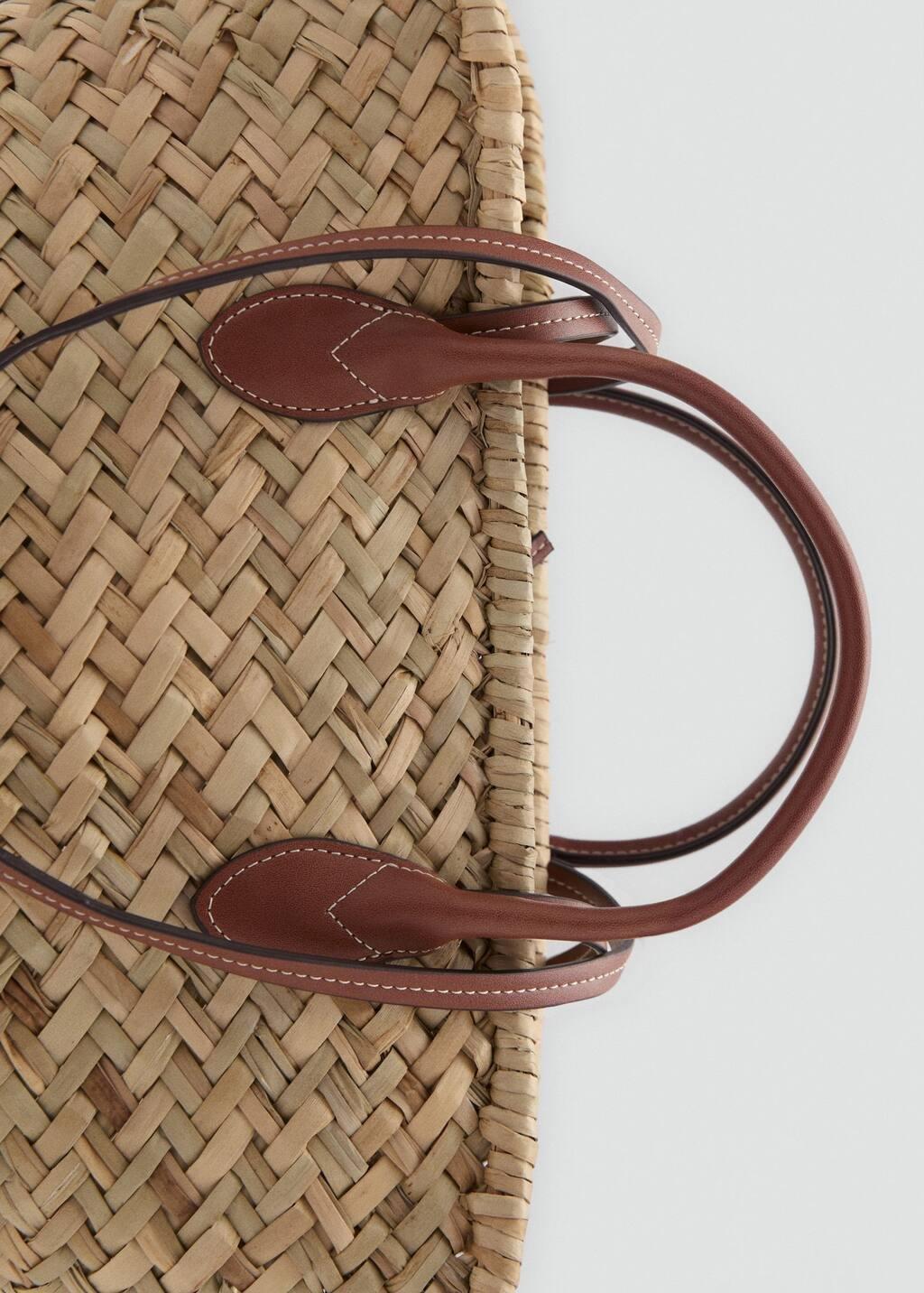Brown Woven Handmade Basket, Medium Brown, large image number 1