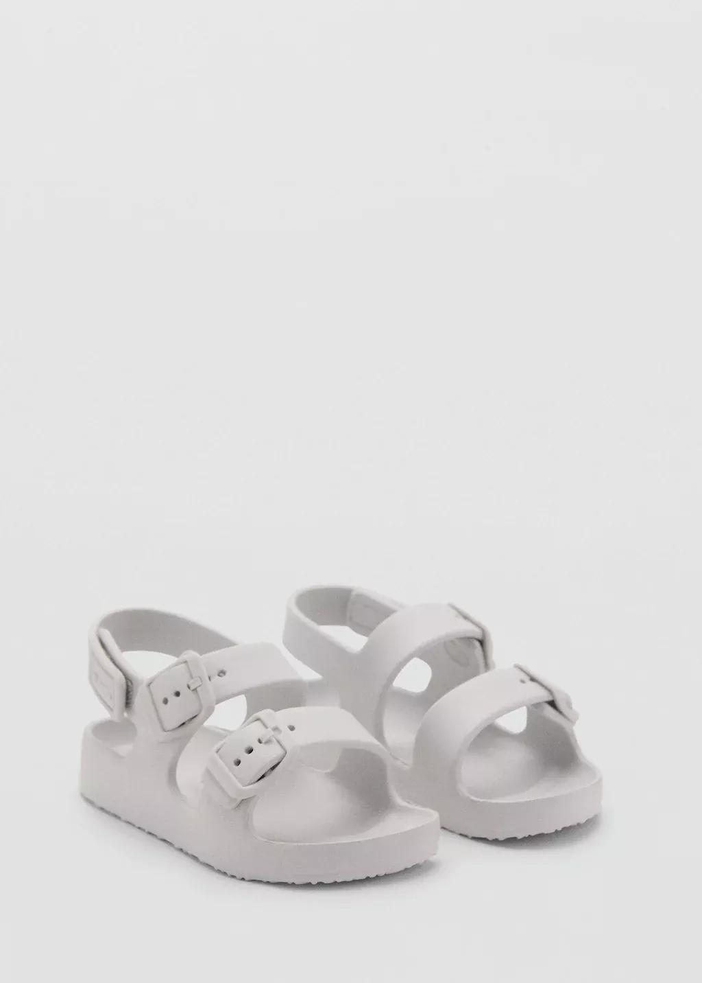 White Strappy Flip-Flops, , large image number 0