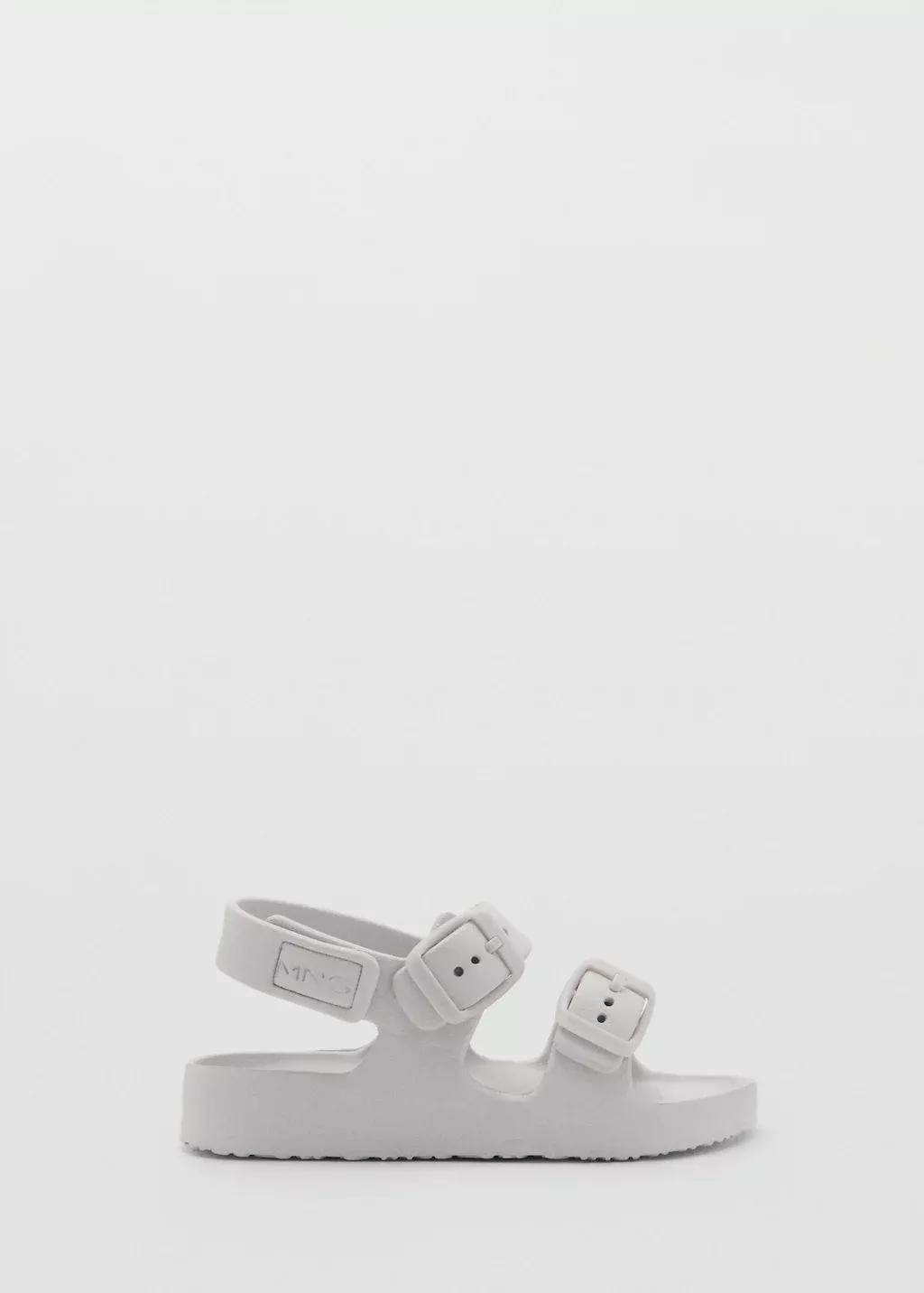 White Strappy Flip-Flops, , large image number 3