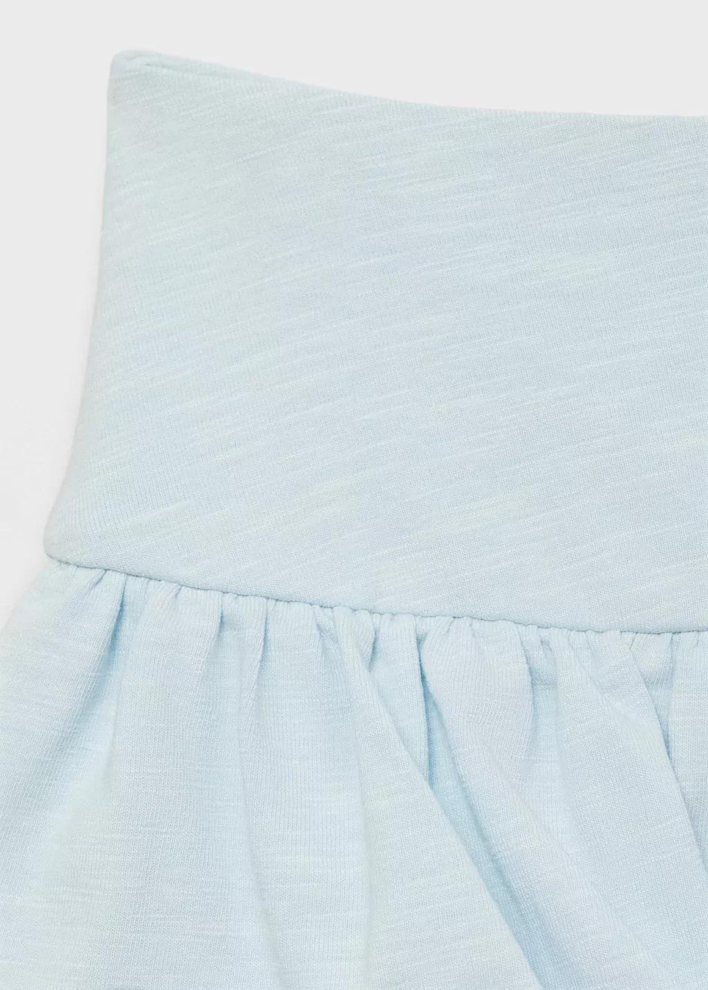 Blue Lt Pastel Ruffled Trouser Skirt, Kids Girl, , large image number 2