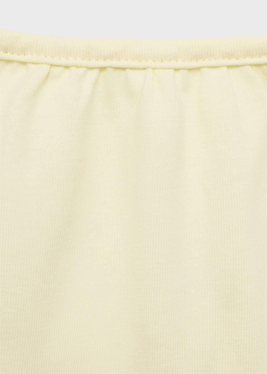 Yellow Cotton Short Jumpsuit, Kids Girl, , large image number 4