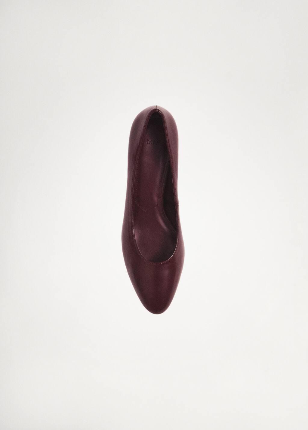 DARK RED Kitten shoe with round toe, , large image number 4
