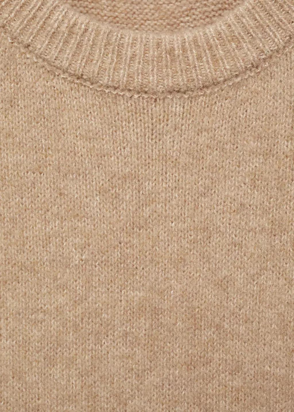 Brown Textured Sweater Midi Dress, , large image number 4