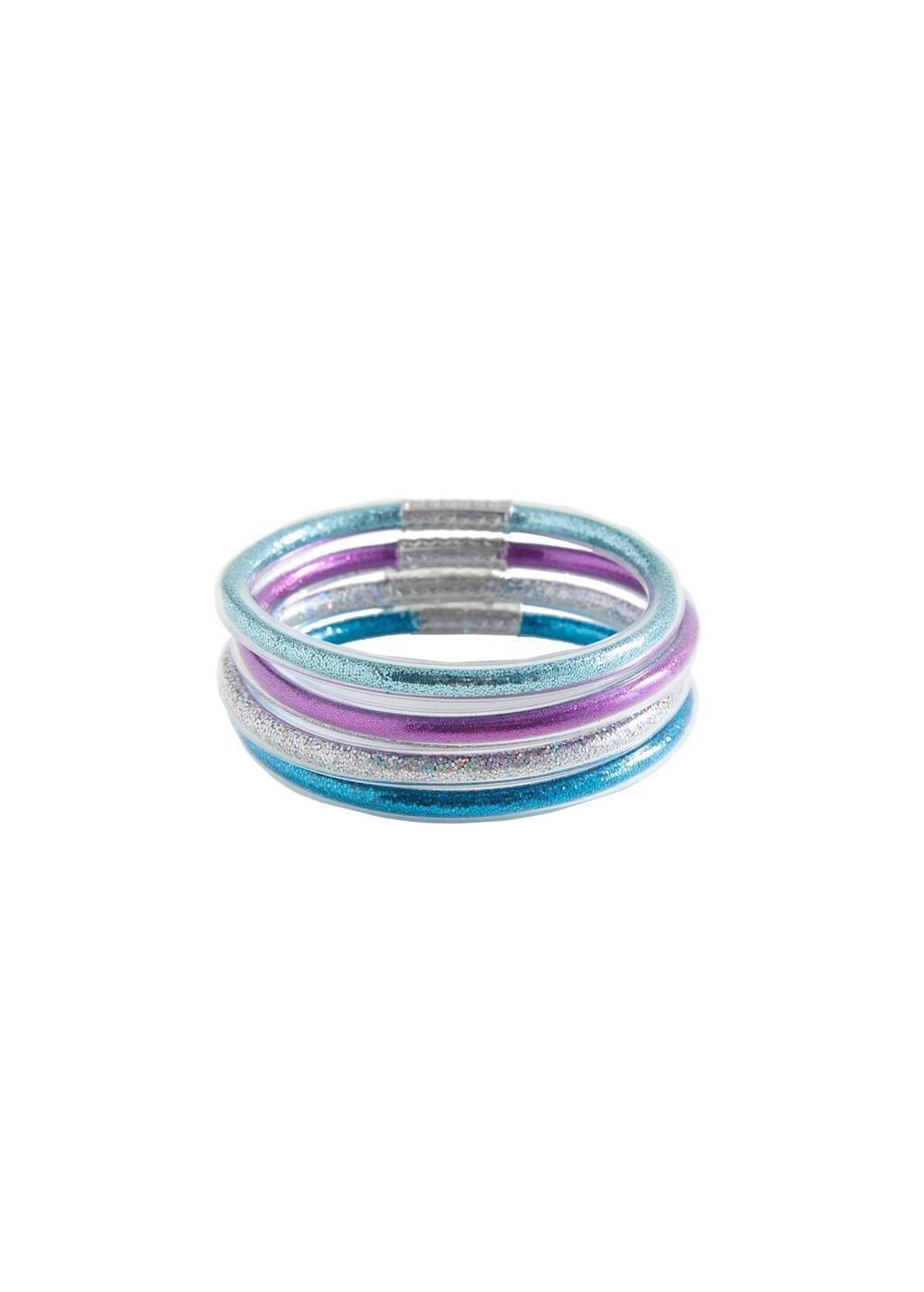 Blue Pack Of 4 Bracelets, Kids Girl, Medium Blue, large image number 2