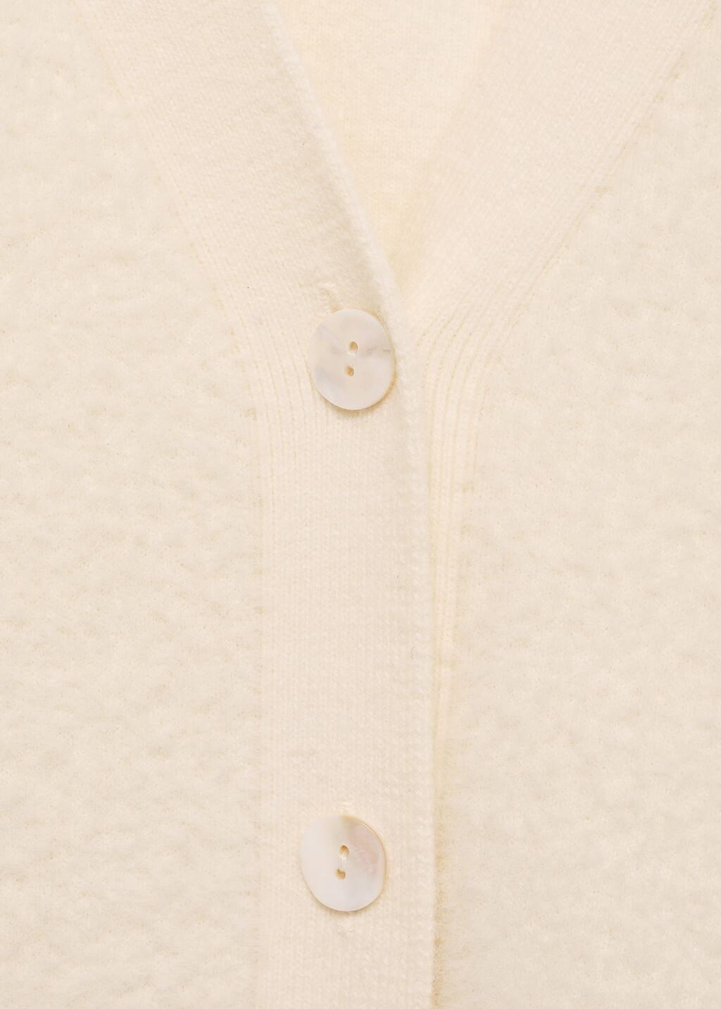 Beige Soft Finished Cardigan, , large image number 2