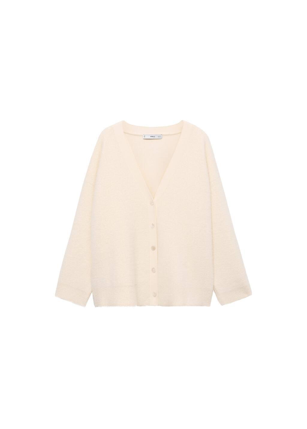 Beige Soft Finished Cardigan, , large image number 4