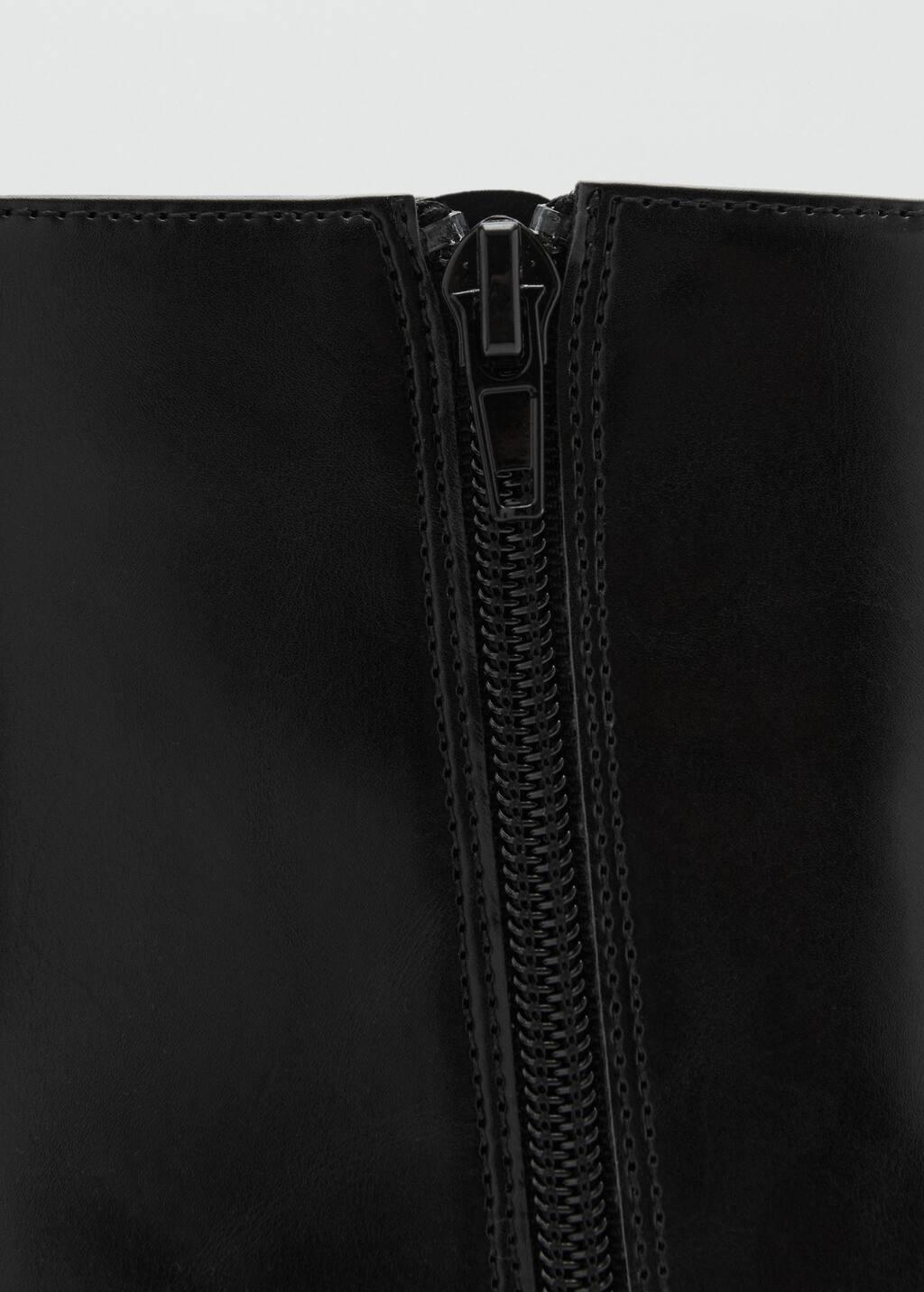Black Ankle Boots With Block Heel, , large image number 2
