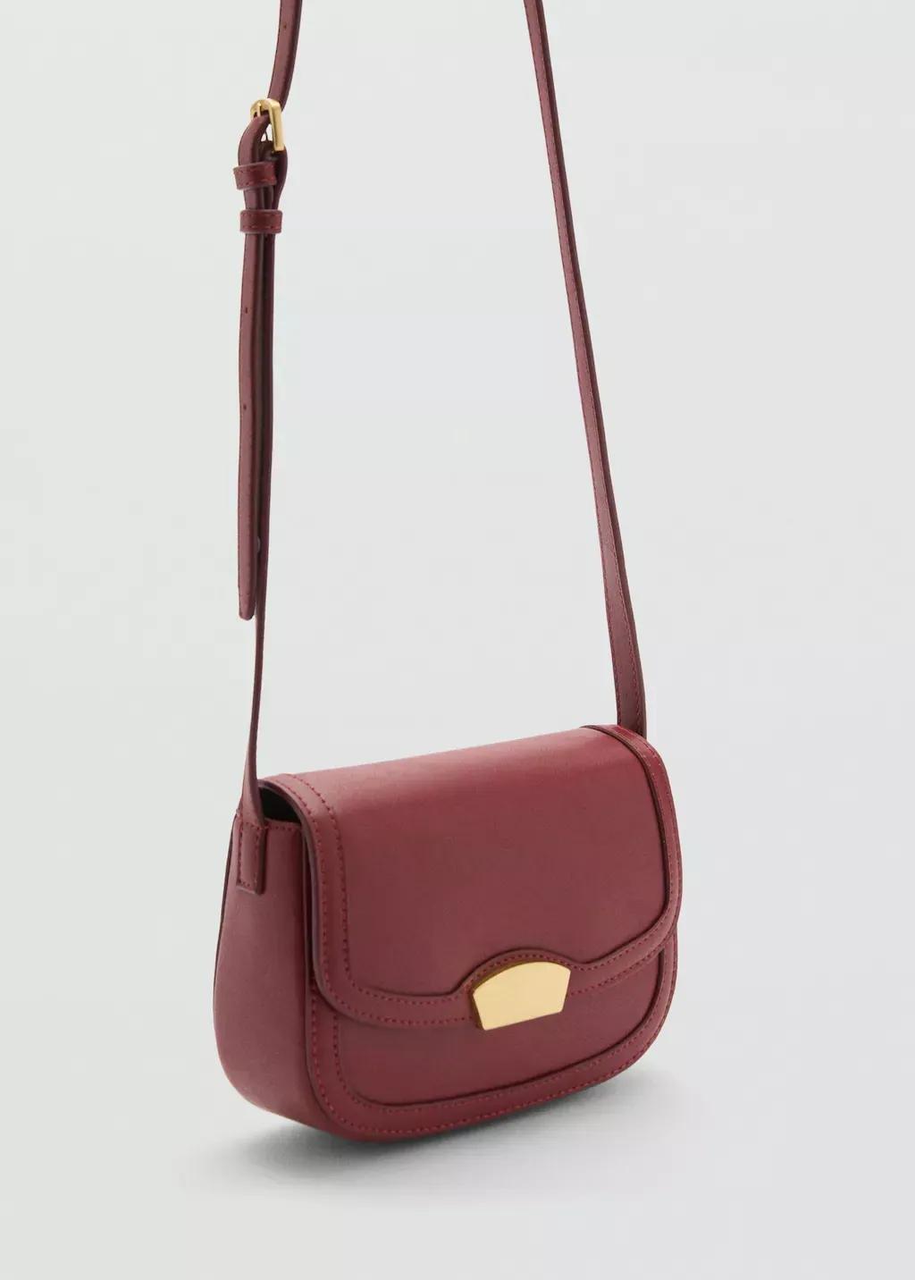 Red Plain Handmade Crossbody Bag, 0201_75, large image number 0