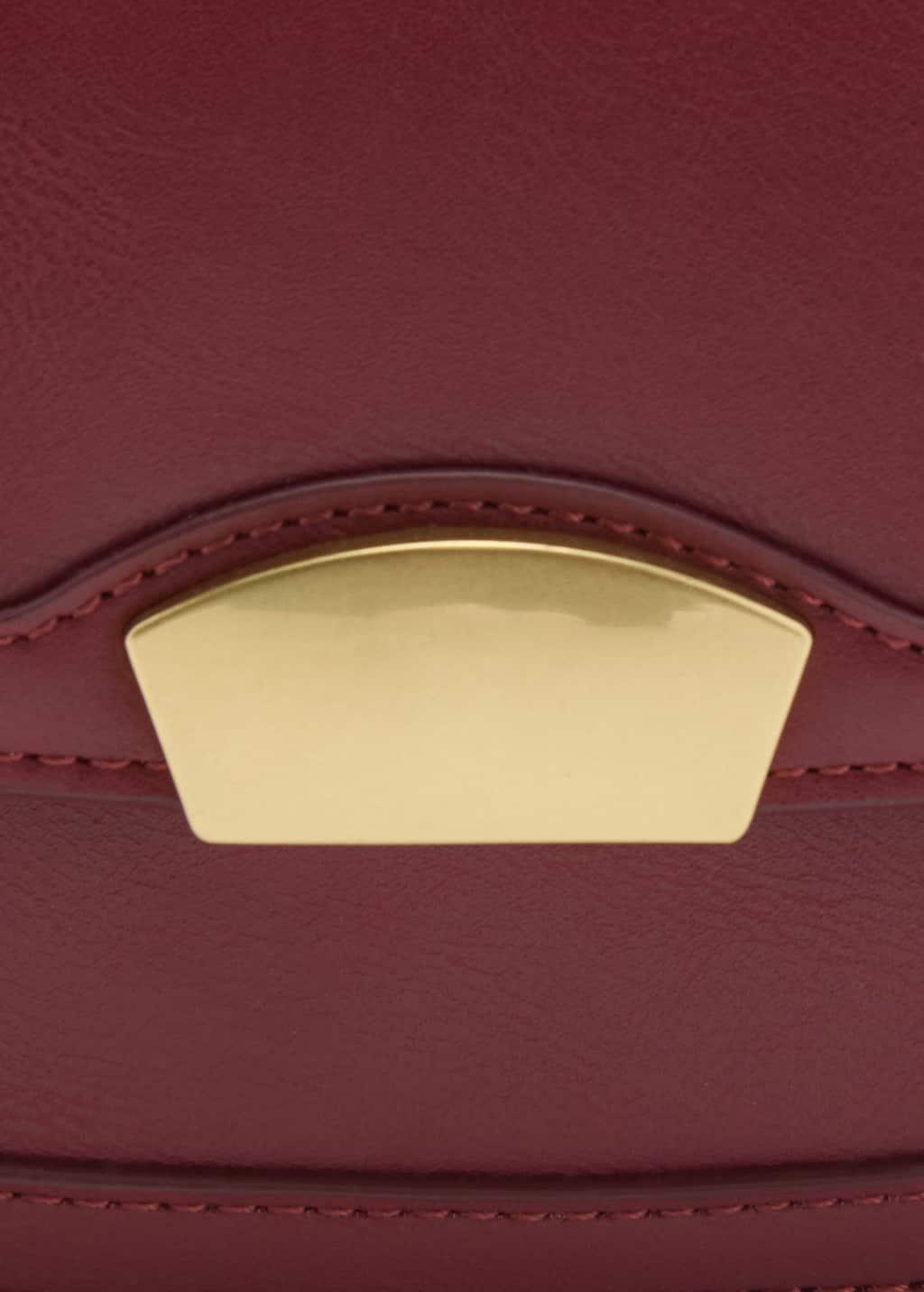 Red Plain Handmade Crossbody Bag, 0201_75, large image number 1