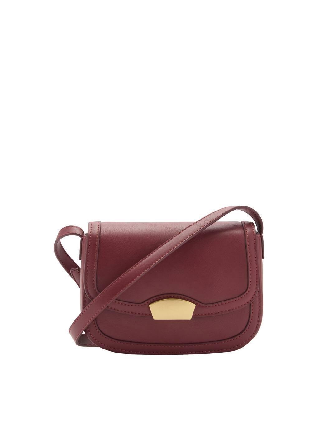 Red Plain Handmade Crossbody Bag, 0201_75, large image number 3