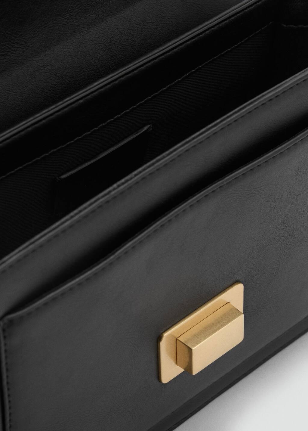 Black Crossbody Bag With Flap, 0201_99, large image number 1