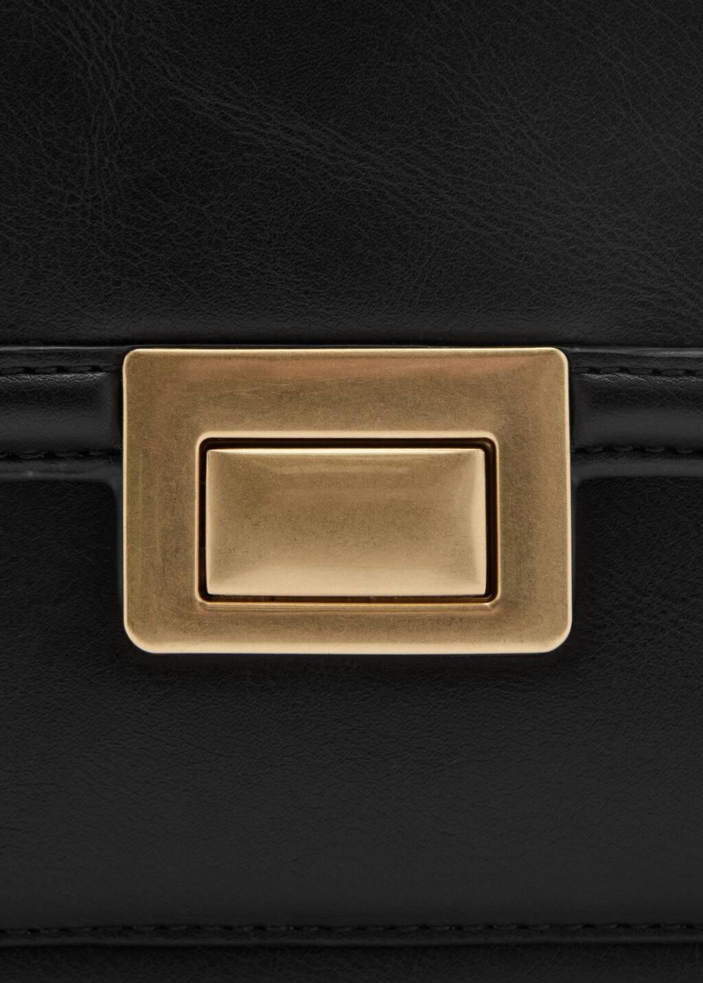 Black Crossbody Bag With Flap, 0201_99, large image number 4