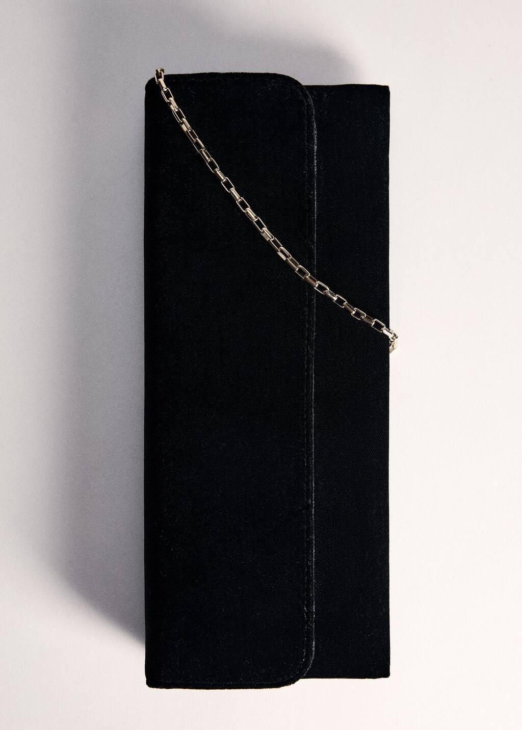 Black Flap Chain Bag, 0201_99, large image number 2