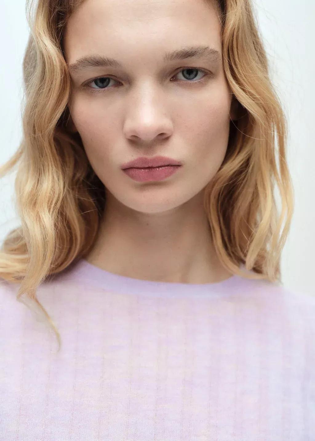 LT-PASTEL PURPLE Ribbed round-neck sweater, , large image number 1