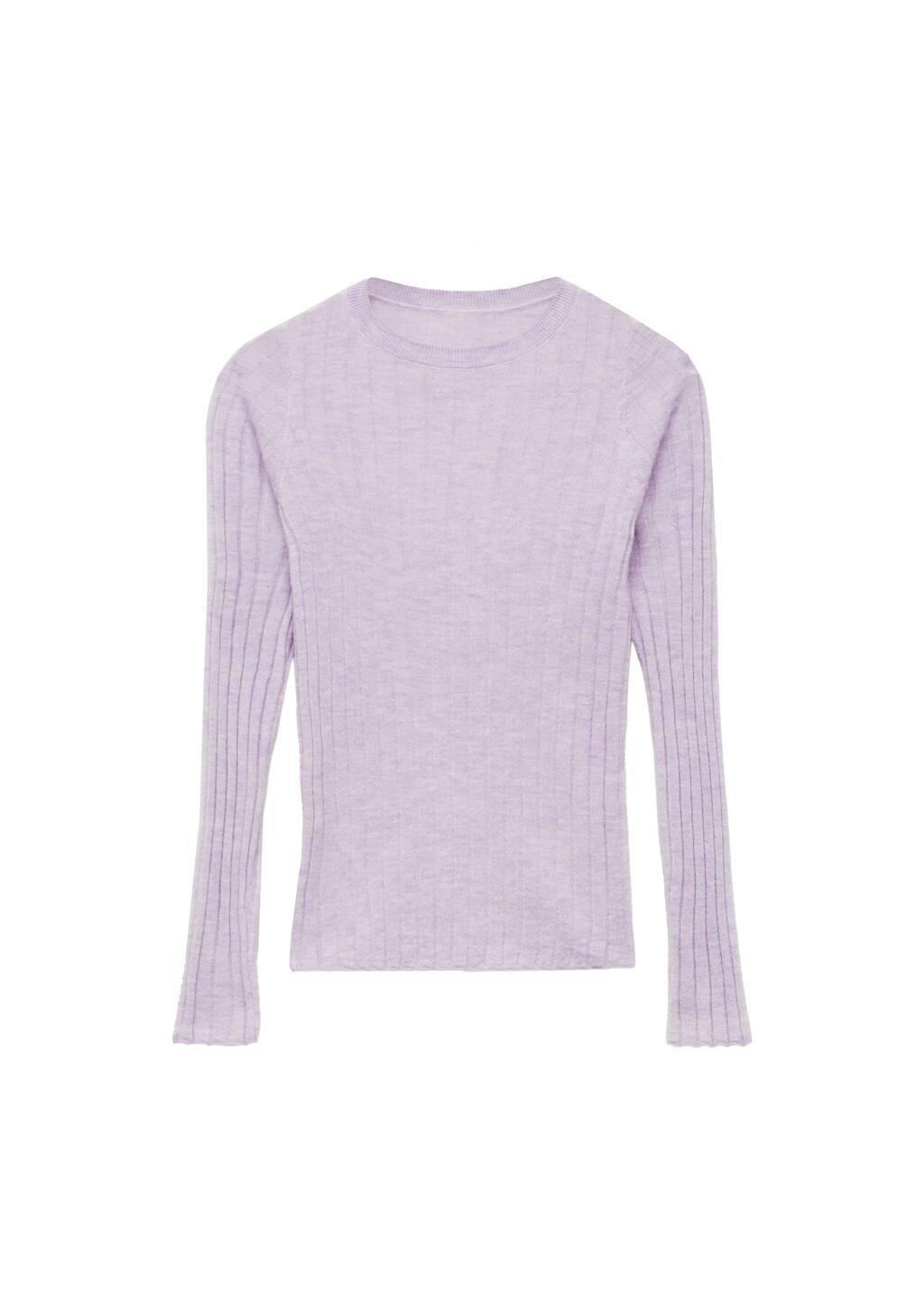 LT-PASTEL PURPLE Ribbed round-neck sweater, , large image number 4