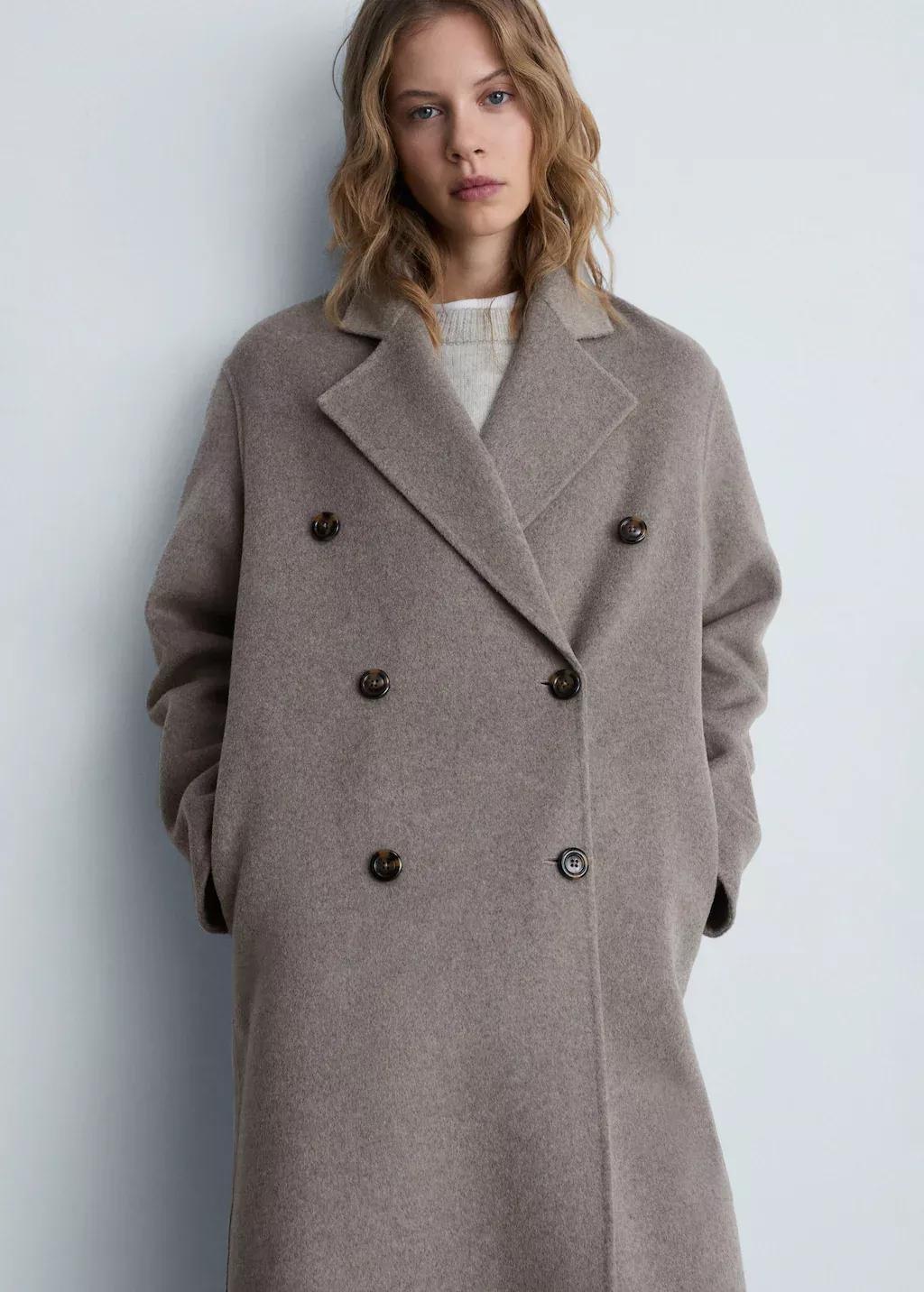 Brown Handmade Oversized Wool Coat, , large image number 0