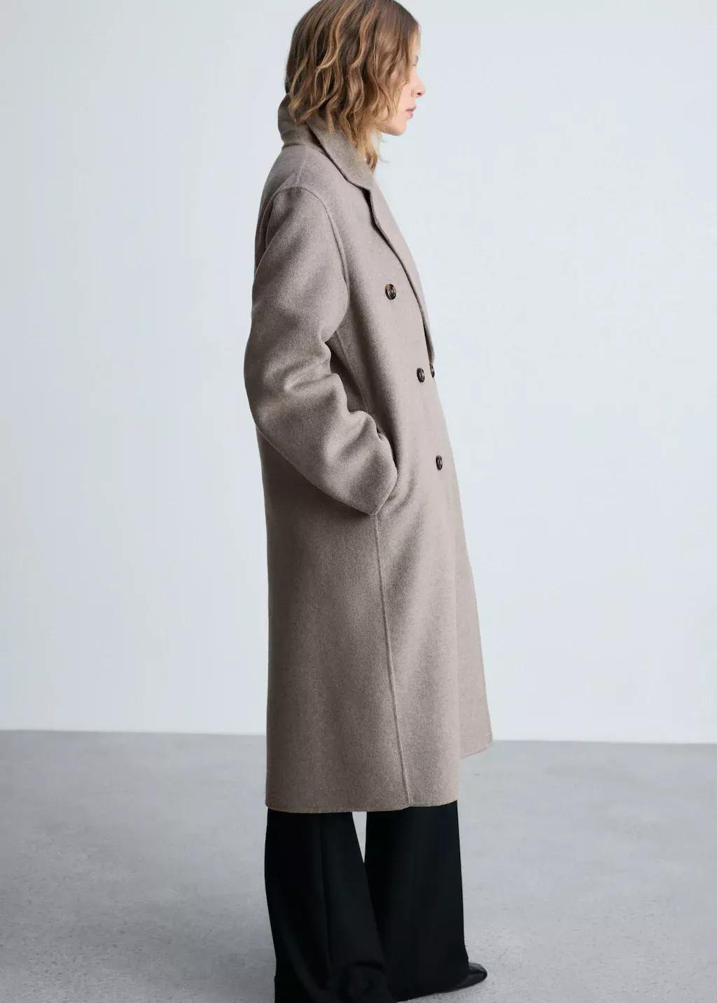 Brown Handmade Oversized Wool Coat, , large image number 2