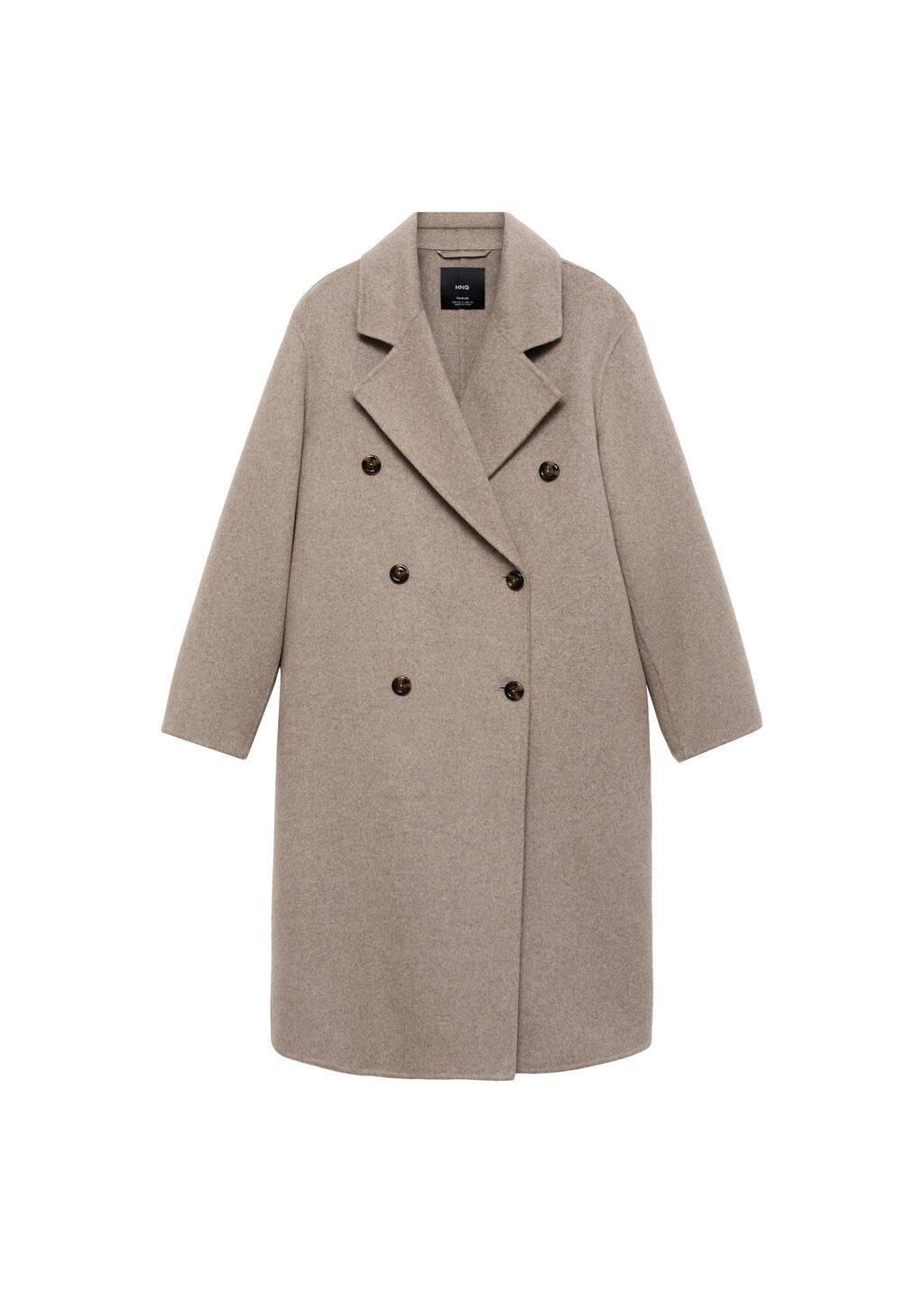 Brown Handmade Oversized Wool Coat, , large image number 3