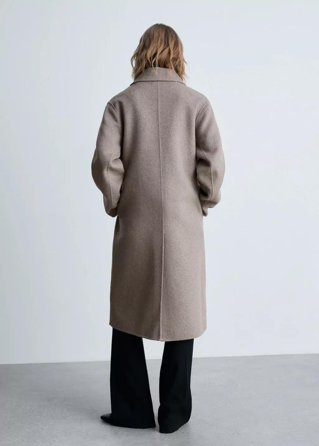 Brown Handmade Oversized Wool Coat, , large image number 7