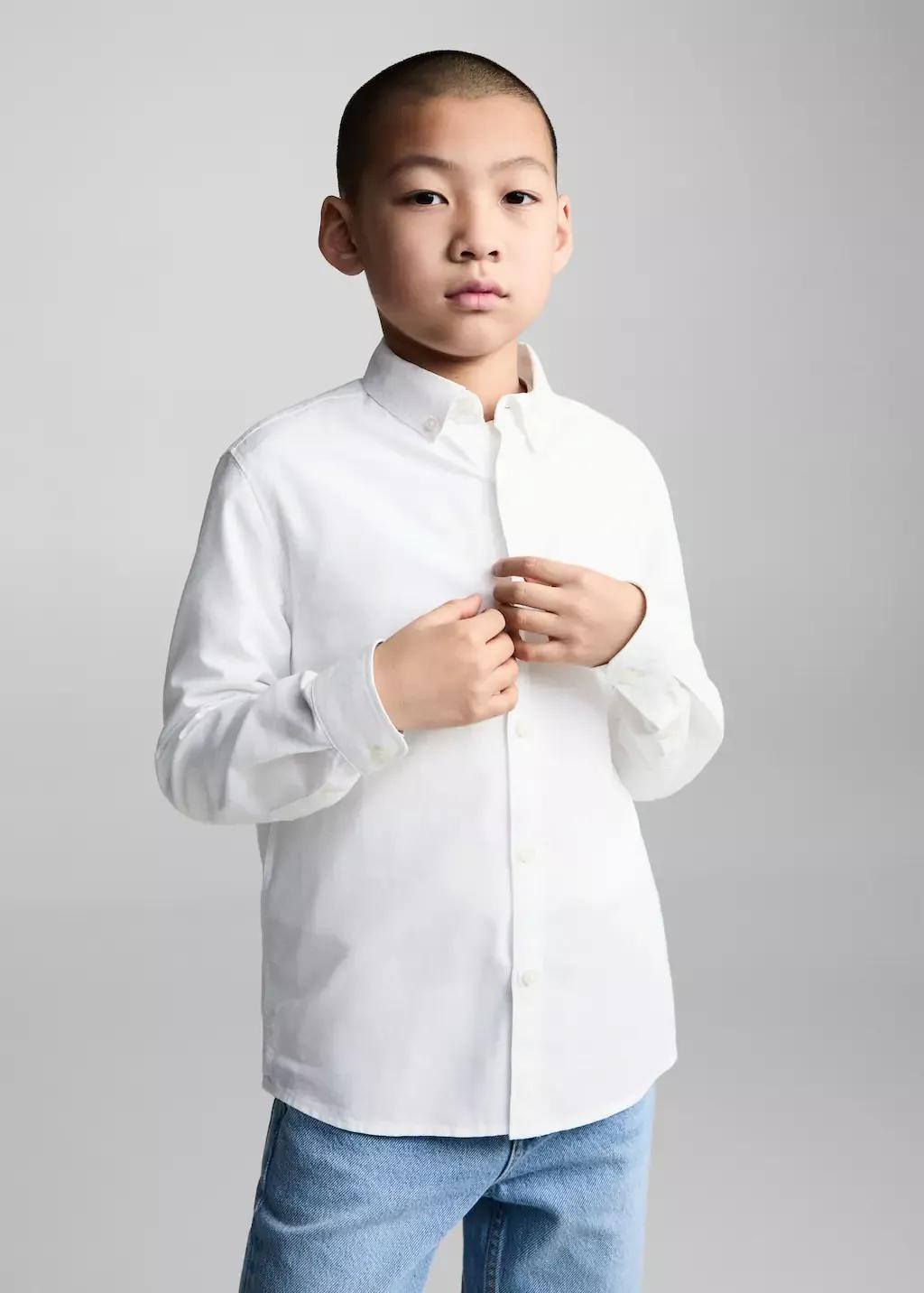 White 100% Cotton Shirt, , large image number 0