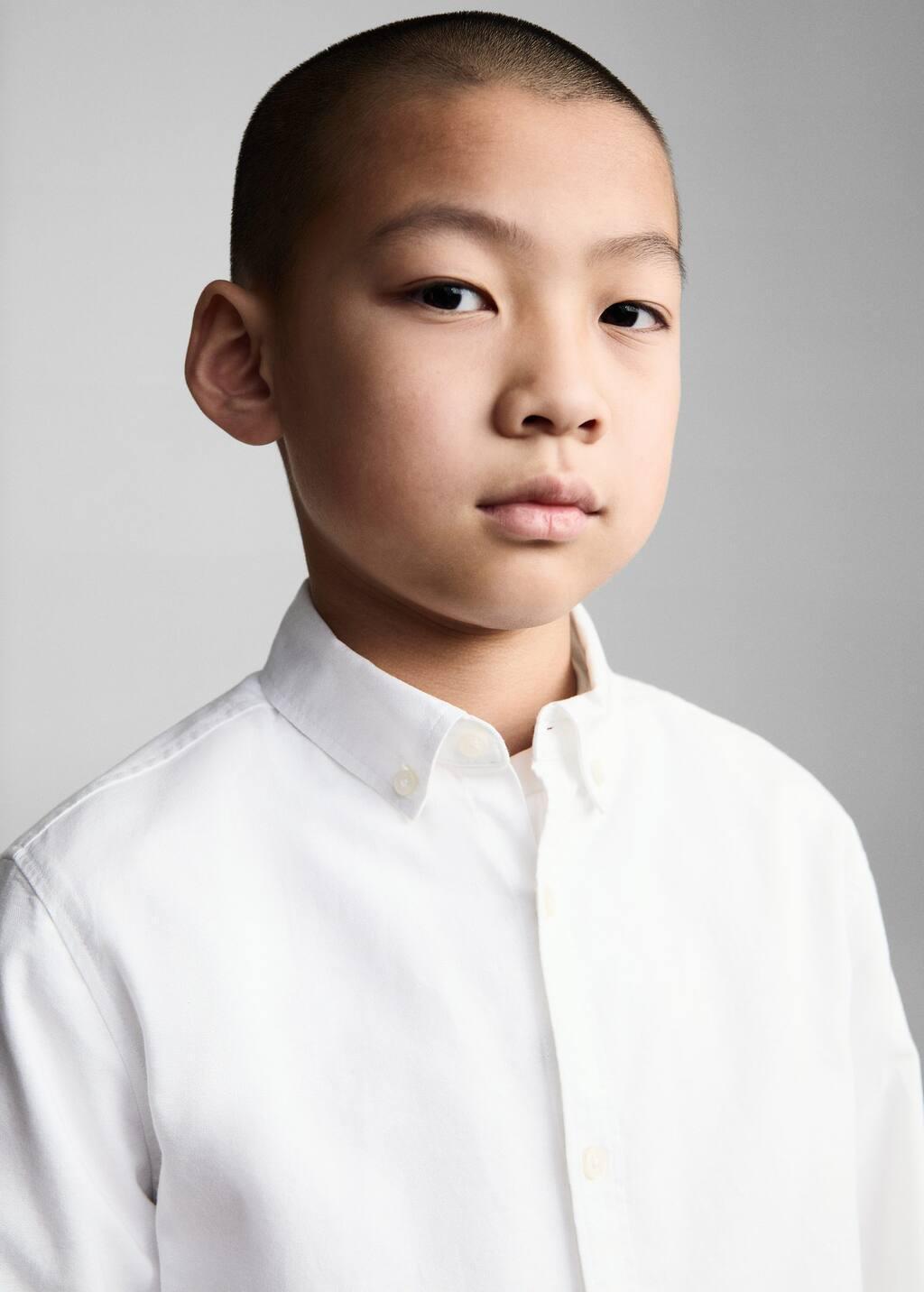 White 100% Cotton Shirt, , large image number 1
