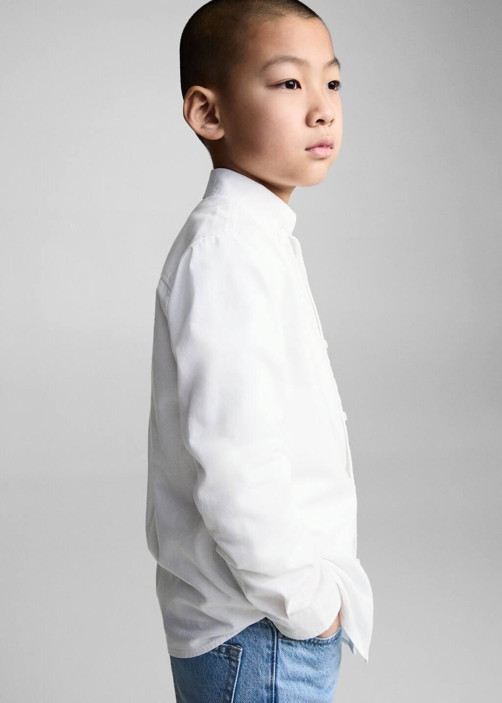 White 100% Cotton Shirt, , large image number 2