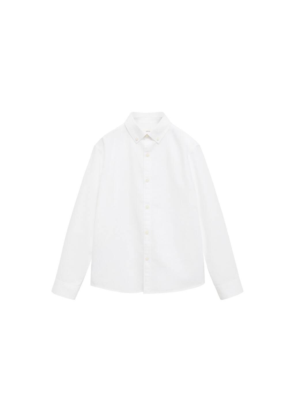 White 100% Cotton Shirt, , large image number 3