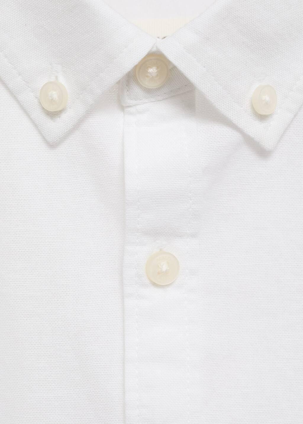 White 100% Cotton Shirt, , large image number 4