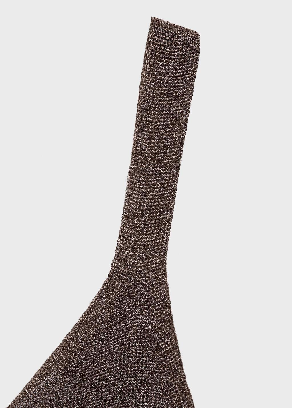 Brown Lurex Knitted Top, , large image number 4