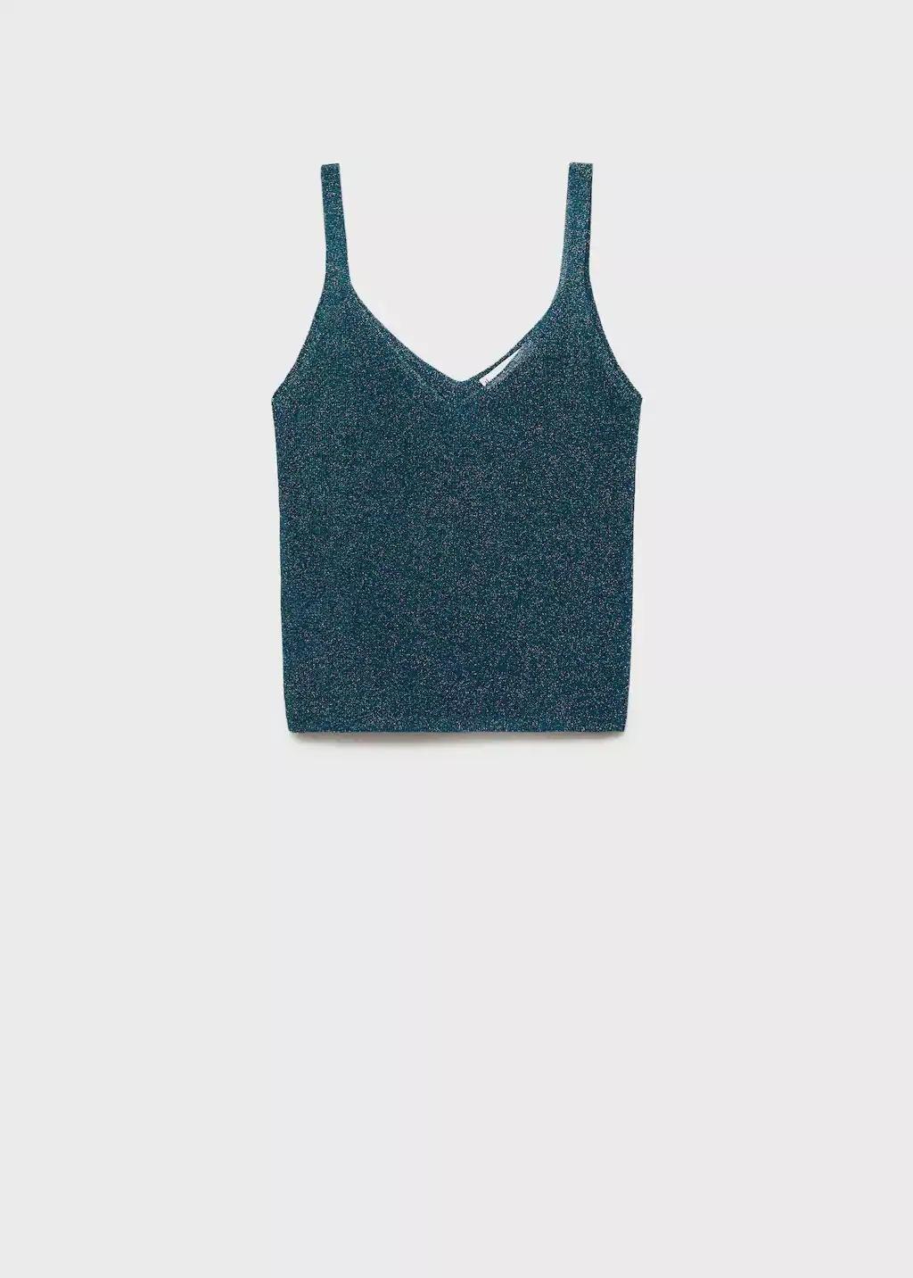 Green Lurex Knitted Top, , large image number 4