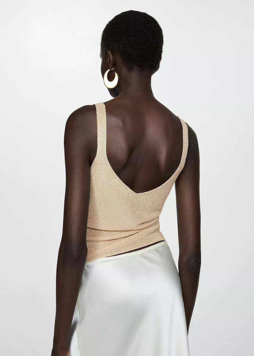 Gold Lurex Knitted Top, , large image number 5