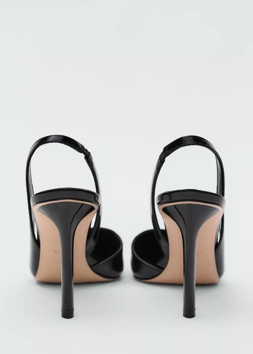 Black Heel Leather Shoes, , large image number 1