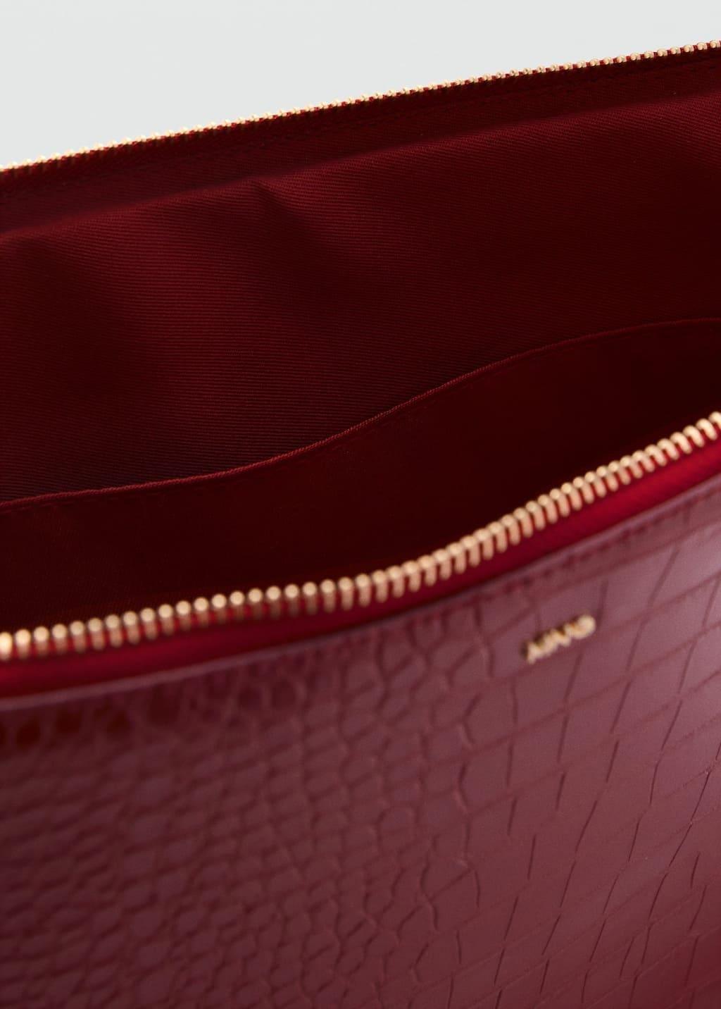 Red Embossed Laptop Case, Red, large image number 1