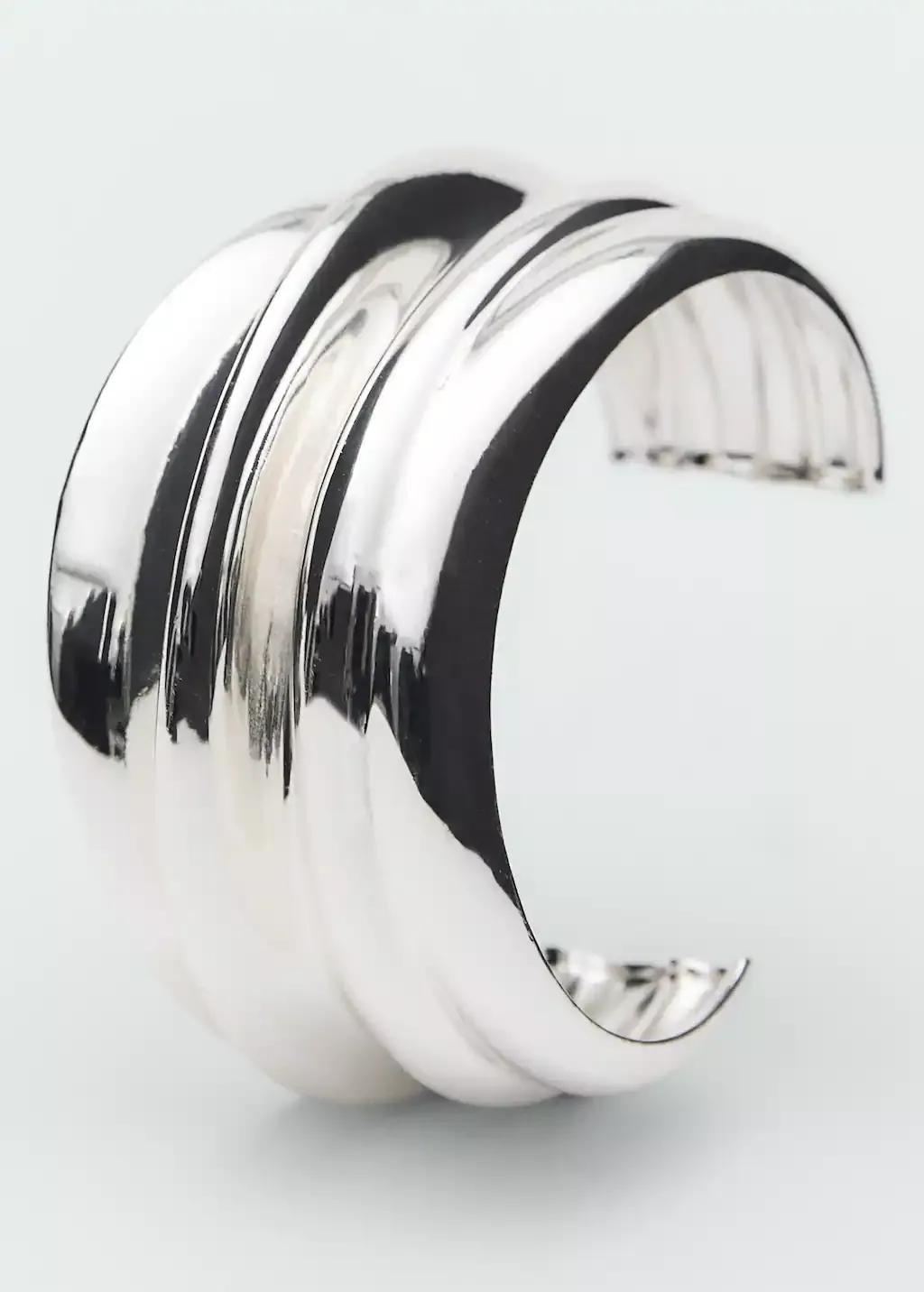 Silver Embossed Maxi Bracelet, 0201_PL, large image number 0
