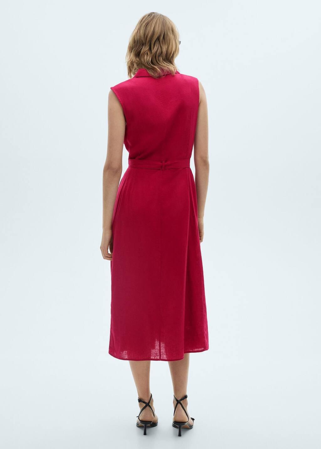 Pink Belt Shirt Dress, , large image number 5